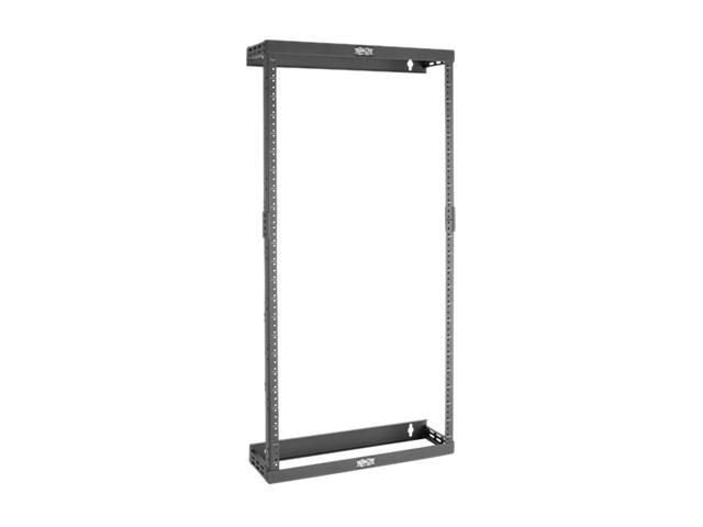 Tripp Lite 2-Post Open Frame Wall Mount Rack Expandable 8U 12U 22U Ultra-Low Profile Patch-Depth (SRWO8U22SD)
