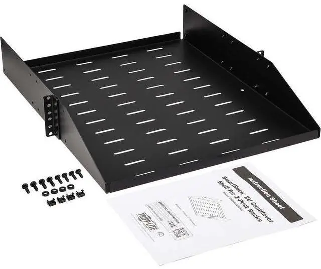 Tripp Lite 2U SmartRack Universal-Mount Steel Vented Rack Shelf SRSHELF2PUNIV