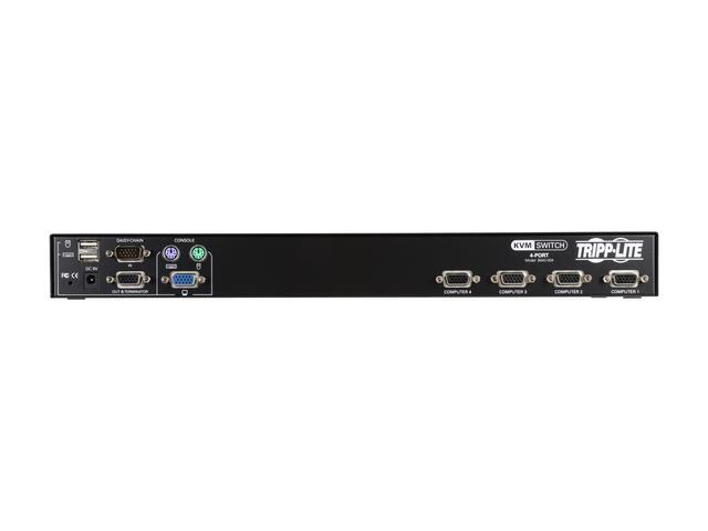 Tripp Lite 4-Port 1U Rack-Mount USB/PS2 KVM Switch With On-Screen Display (B042-004)