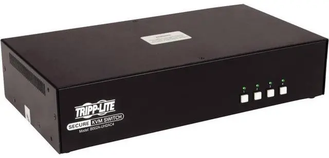 Tripp Lite 4-Port Dual-Monitor Secure KVM Switch TAA B002AUH2AC4