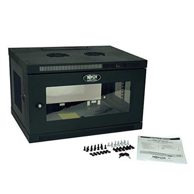 Tripp Lite 6U Wall-Mount Rack Enclosure Cabinet With Clear Acrylic Window Switch-Depth (SRW6UG)