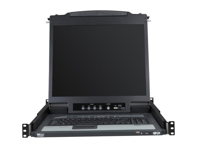 Tripp Lite 8-Port 1U Rack-Mount Console KVM Switch With 19-in. LCD + 8 PS2/USB Combo Cables (B020-U08-19-K)