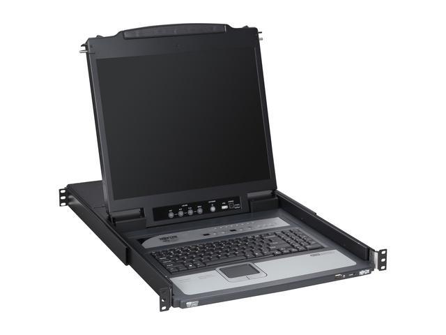 Tripp Lite 8-Port 1U Rack-Mount Console KVM Switch With 19-in. LCD + 8 PS2/USB Combo Cables (B020-U08-19-K)