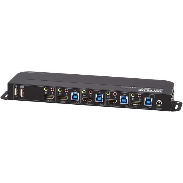 TRIPP LITE B005-HUA4 4-Port HDMI/USB KVM Switch - 4K 60 Hz HDR HDCP 2.2 IR USB Sharing