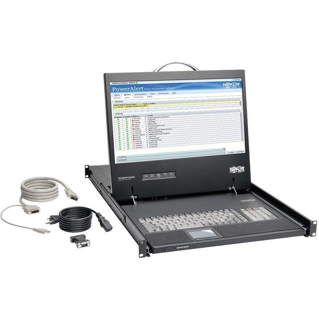 Tripp Lite B021-000-19-HD2 Rack Console Dvi Vga 19In Lcd 1Urm For Kvm Switch 1080P Taa