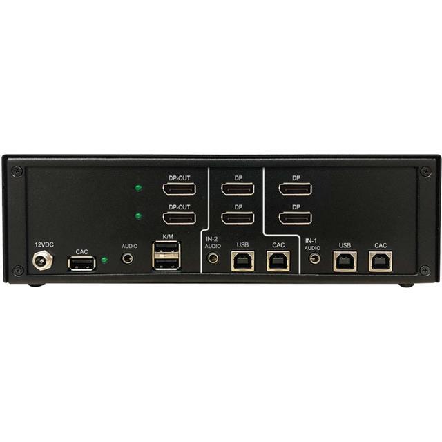 Tripp Lite By Eaton Secure KVM Switch 2-Port Dual Head DP To DP 4K TAA