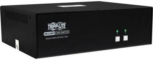 Tripp Lite by Eaton Secure KVM Switch 2-Port Dual Head DP to DP 4K TAA