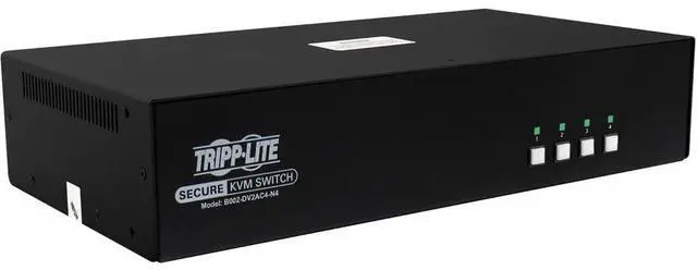 Tripp Lite by Eaton Secure KVM Switch 4-Port Dual Head DVI to DVI NIAP PP4.0