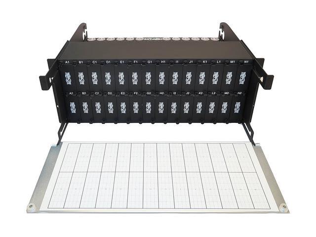 Tripp Lite Enclosure For 28 High-Density Fiber Cassettes 4U Rack Mount Patch Panel 10 Gb 40 Gb And 100/120 Gb Equipment Up To 336 Duplex LC Ports (N482-04U)