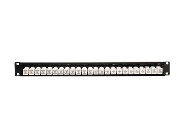 TRIPP LITE N250-024-LP 24-Port Cat6 / Cat5e Low Profile Wallmount Patch Panel 1U TAA GSA