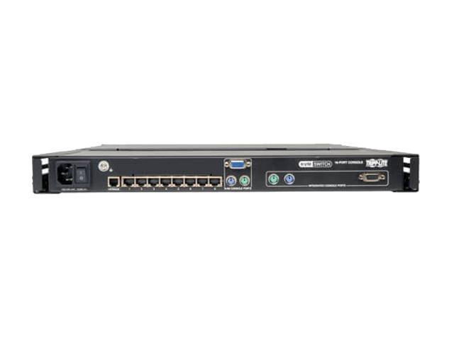 Tripp Lite NetCommander 8-Port Cat5 1U Rack-Mount Console KVM Switch With 19-in. LCD (B070-008-19)