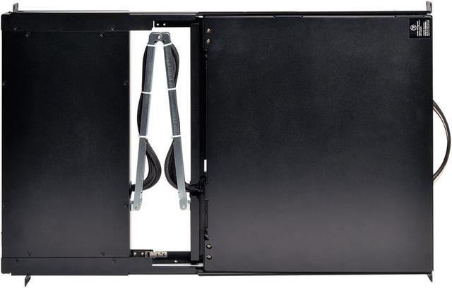 Tripp Lite Rack Console 1URM DVI VGA For KVM Switch 19" LCD 1080p Rack-Mount TAA (B021-000-19-HD2) Black
