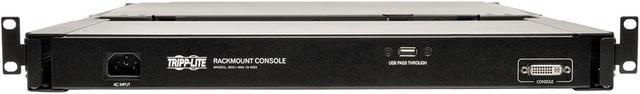 Tripp Lite Rack Console 1URM DVI VGA For KVM Switch 19" LCD 1080p Rack-Mount TAA (B021-000-19-HD2) Black