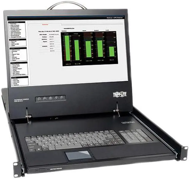 Tripp Lite Rack Mount KVM Console 19 in. LCD Display Monitor 1U with Touch Pad (B021-000-19)