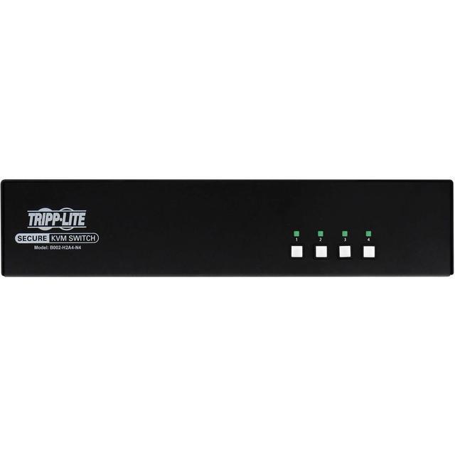 Tripp Lite Secure 4 Port KVM Switch - 4K - NIAP PP4.0 - TAA B002-H2A4-N4 KVM