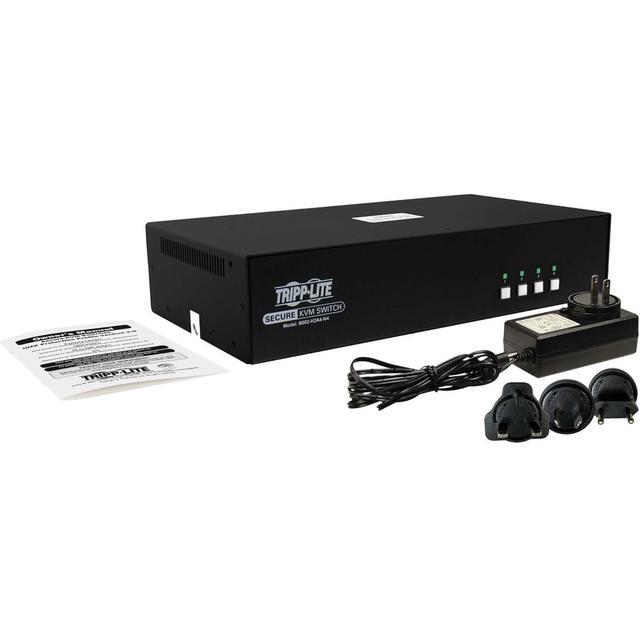 Tripp Lite Secure 4 Port KVM Switch - 4K - NIAP PP4.0 - TAA B002-H2A4-N4 KVM