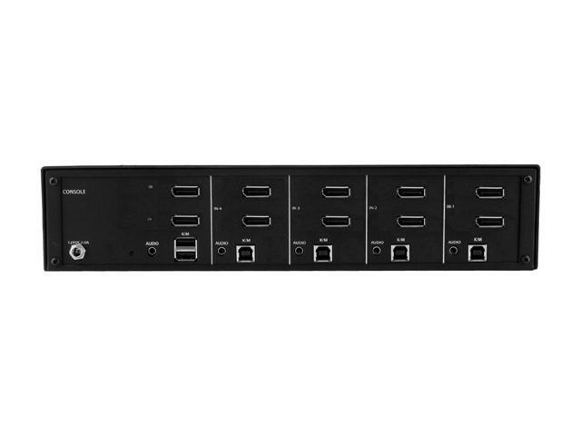 Tripp Lite Secure 4 Port KVM Switch DisplayPort To DisplayPort Dual Monitor 4K NIAP PP3.0 Certified Audio TAA-Compliant (B002-DP2A4)