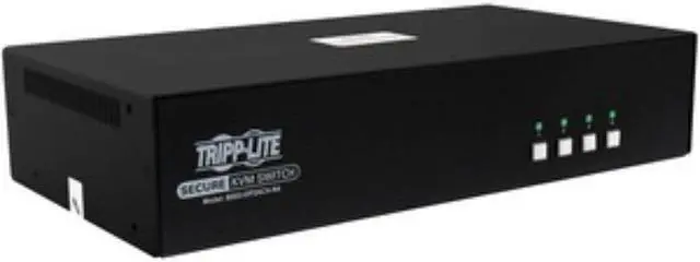 Tripp Lite SECURE KVM SWITCH 4-PORT DUAL HEAD DISPLAYPORT TO DP 4K NIAP 4.0 - B002-DP2AC4-N4