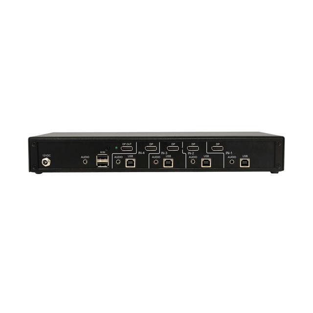 Tripp Lite Secure KVM Switch 4-Port Single Head DisplayPort To DisplayPort 4K NIAP PP4.0 Audio TAA B002-DP1A4-N4 KVM