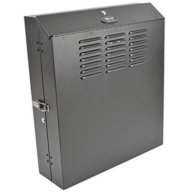 Tripp Lite SmartRack 4U Low-Profile Vertical-Mount Switch-Depth Wall-Mount Rack Enclosure Cabinet