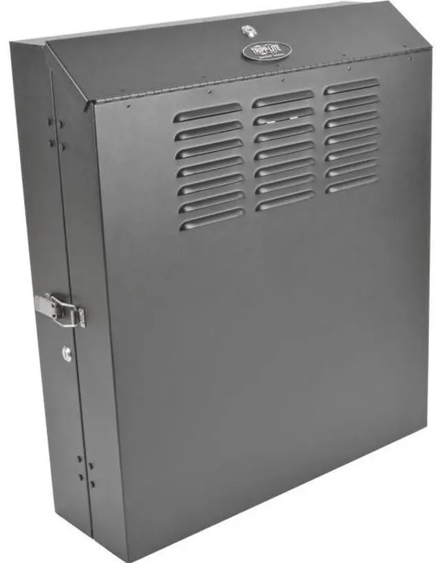 Tripp Lite SmartRack 4U Low-Profile Vertical-Mount Switch-Depth Wall-Mount Rack Enclosure Cabinet