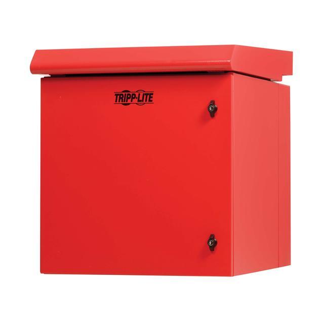 Tripp Lite SmartRack Industrial Wallmount Rack 12U Enclosure - 23IN Depth - NEMA 3R - Red SRN3RR12US
