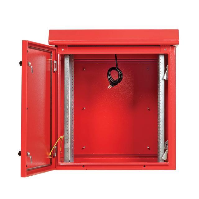 Tripp Lite SmartRack Industrial Wallmount Rack 12U Enclosure - 23IN Depth - NEMA 3R - Red SRN3RR12US