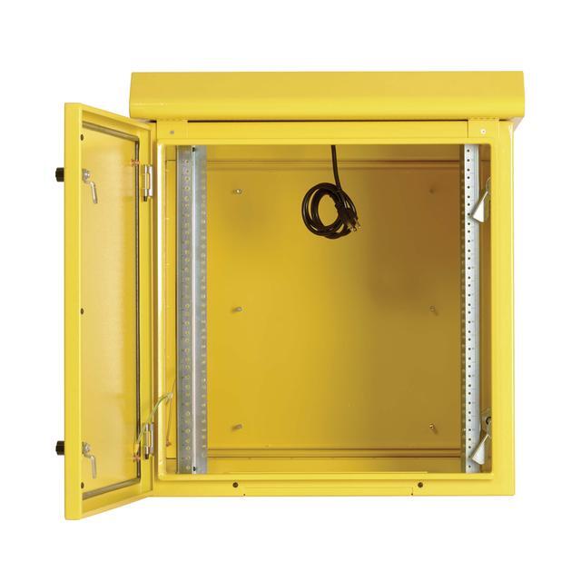 Tripp Lite SmartRack Industrial Wallmount Rack 12U Enclosure - 12IN Deep - NEMA 3R - Yellow SRN3RY12US