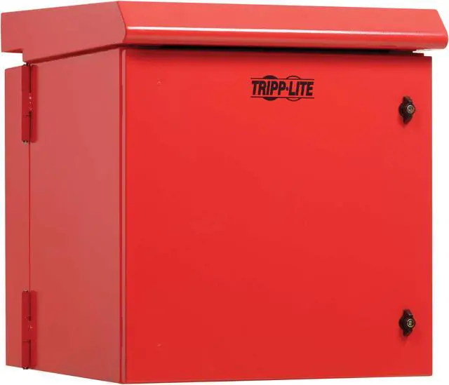 Tripp Lite SmartRack Industrial Wallmount Rack 12U Enclosure - 23IN Depth - NEMA 3R - Red SRN3RR12US