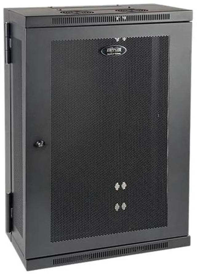 Tripp Lite SmartRack Slim 18U Swinging Wall-Mount Rack Enclosure Cabinet