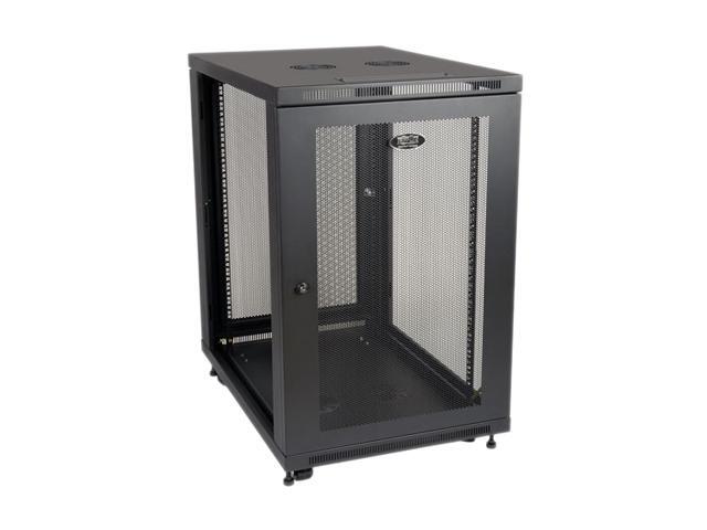 Tripp Lite SR18UB Series SmartRack 18U Mid-Depth Half-Height Rack Enclosure Cabinet - 18U Rack Height X 19" Rack Width -Black -1000 Lb Dynamic/Rolling Weight Capacity-1000 Lb Static/Stationary Weight