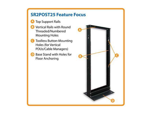 Tripp Lite SR2POST25 25U 2-Post SmartRack Open Frame Rack