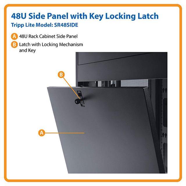 Tripp Lite SR48SIDE 48U 48U Smartrack Side Panel With Key Locking Latch