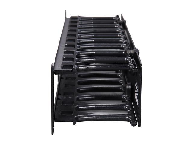 TRIPP LITE SRCABLEDUCT2UHD 2U High Capacity Horizontal Cable Manager (Finger Duct With Dual-hinge Cover)