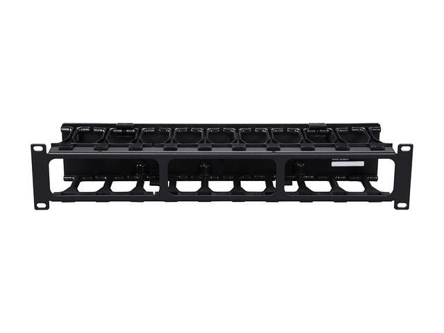TRIPP LITE SRCABLEDUCT2UHD 2U High Capacity Horizontal Cable Manager (Finger Duct With Dual-hinge Cover)