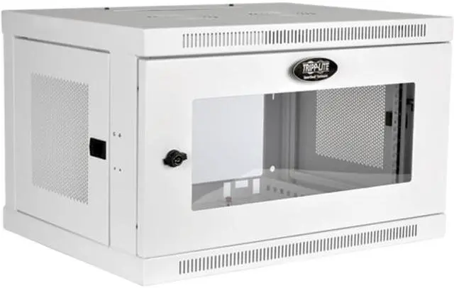 Tripp Lite SRW6UWG 6U SmartRack 6U Low-Profile Switch-Depth Wall-Mount Rack Enclosure Cabinet with Clear Acrylic Window