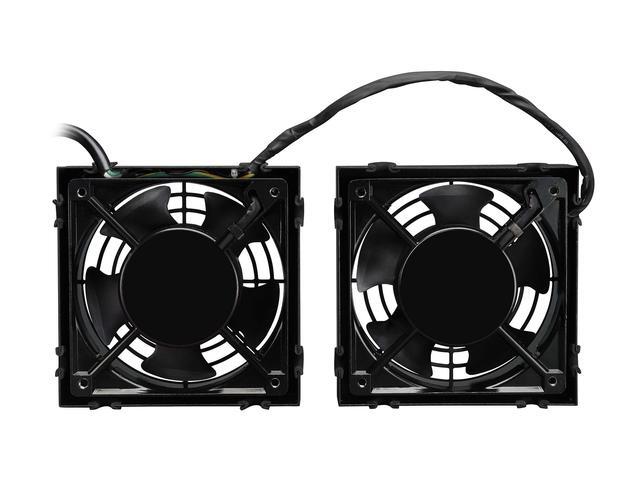 Tripp Lite SRXFANWM Wall-Mount Roof Fan Kit - Dual 230V High-Performance Fans 210 CFM 3 Ft. Cord C14 Input