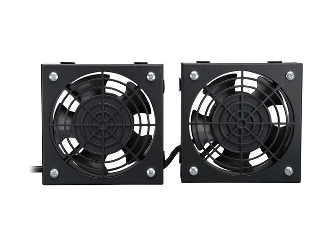 Tripp Lite SRXFANWM Wall-Mount Roof Fan Kit - Dual 230V High-Performance Fans 210 CFM 3 Ft. Cord C14 Input