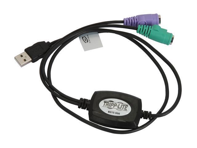 Tripp Lite USB To PS/2 Adapter - Keyboard And Mouse (B015-000)