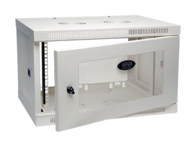 Tripp Lite White SmartRack 6U Wall-Mount Rack Enclosure Cabinet