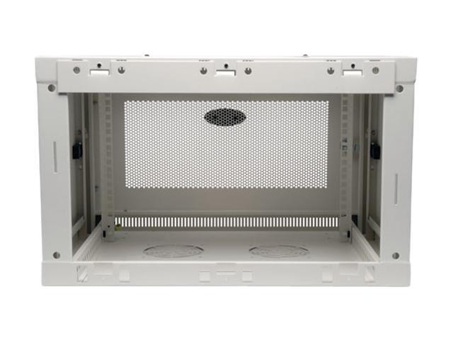 Tripp Lite White SmartRack 6U Wall-Mount Rack Enclosure Cabinet