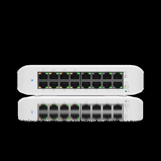 Ubiquiti Lite 16 PoE 16-Port Layer 2 PoE Switch ((USW-Lite-16-POE (45W))