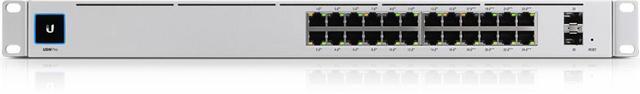 Ubiquiti Usw-Pro-XG-24-Poe Professional-grade 24-Port Layer 3 Etherlighting PoE+++ Switch - (16) 10 GbE - (8) 2.5 GbE - (2) 25G SFP28 Ports