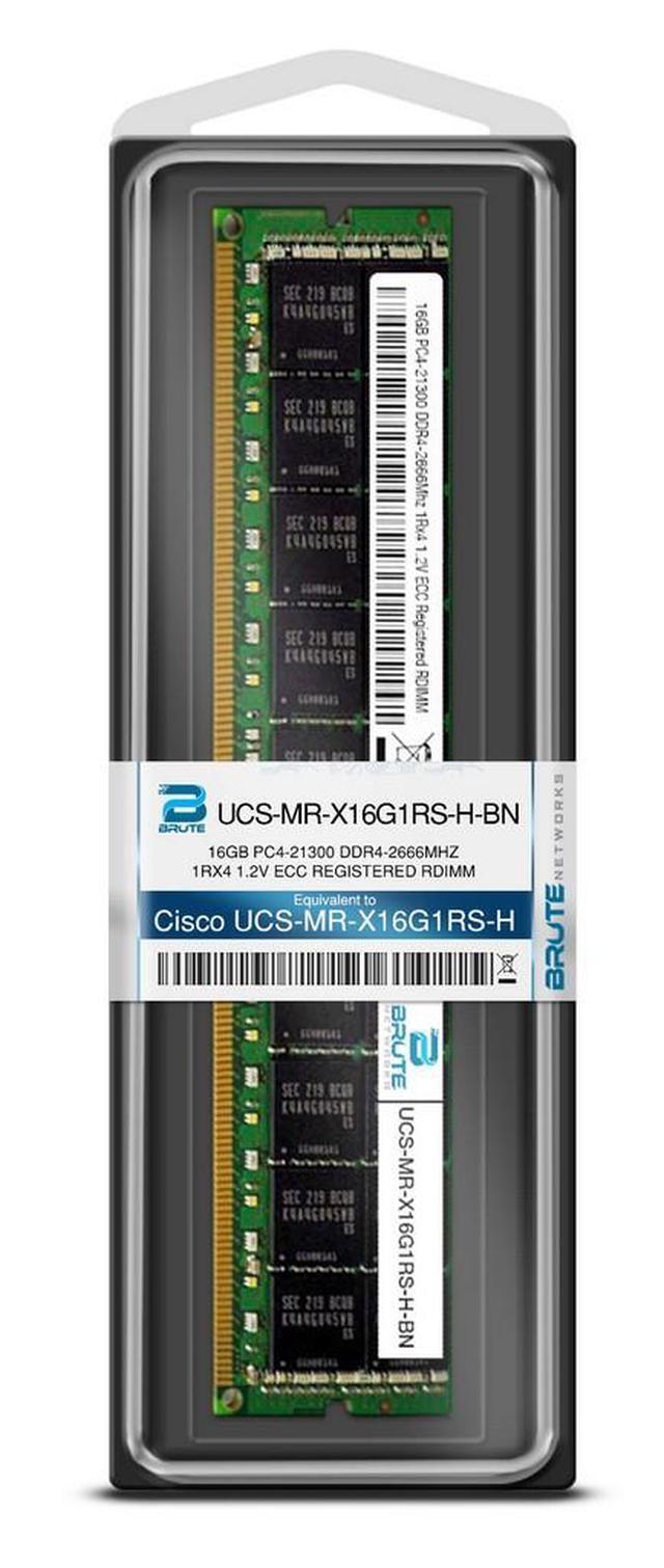 UCS-MR-X16G1RS-H - Cisco Compatible 16GB PC4-21300 DDR4-2666Mhz 1Rx4 1.2v ECC Registered RDIMM
