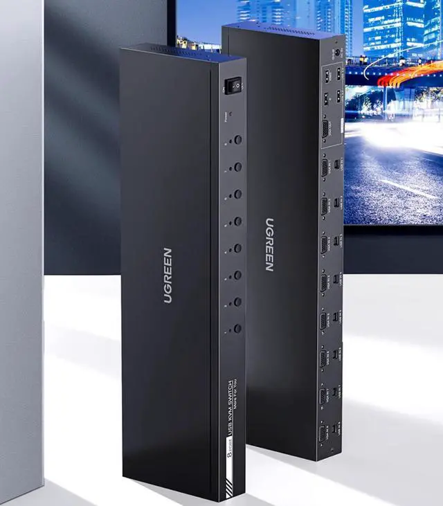 UGREEN kvm switch VGA 8 In 1 out Multiple computer hosts share a monitor conversion divider