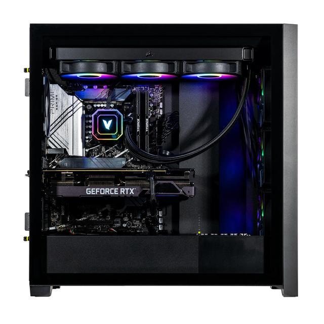 Velztorm Aciex 14th Gen Gaming Desktop PC (Intel I9-14900K GeForce RTX 5070 Ti 64GB DDR5 2TB PCIe SSD + 6TB HDD 360mm AIO 1000W PSU WiFi 6 Bluetooth 5.2 RJ-45 1 Display Port Win 11 Home)
