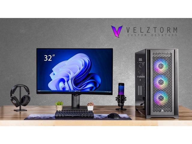 Velztorm Aciex 14th Gen Gaming Desktop PC (Intel I9-14900K 24-Core Radeon RX 6900 XT 16GB DDR5 4800MHz RAM 512GB M.2 SATA SSD + 1TB HDD Wifi USB 3.2 Bluetooth Win 10 Home)