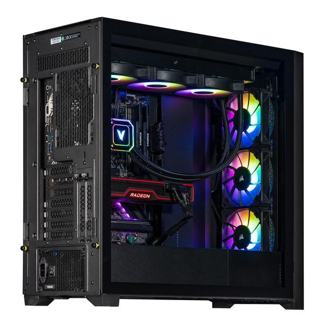 Velztorm Aciex 3D Custom Built Gaming Desktop PC (AMD Ryzen 7 7800X3D AMD Radeon RX 9060 XT 32GB DDR5 2TB PCIe SSD 360mm AIO 1000W PSU WiFi 6E Bluetooth 5.2 RJ-45 1 Display Port Win 11 Pro)