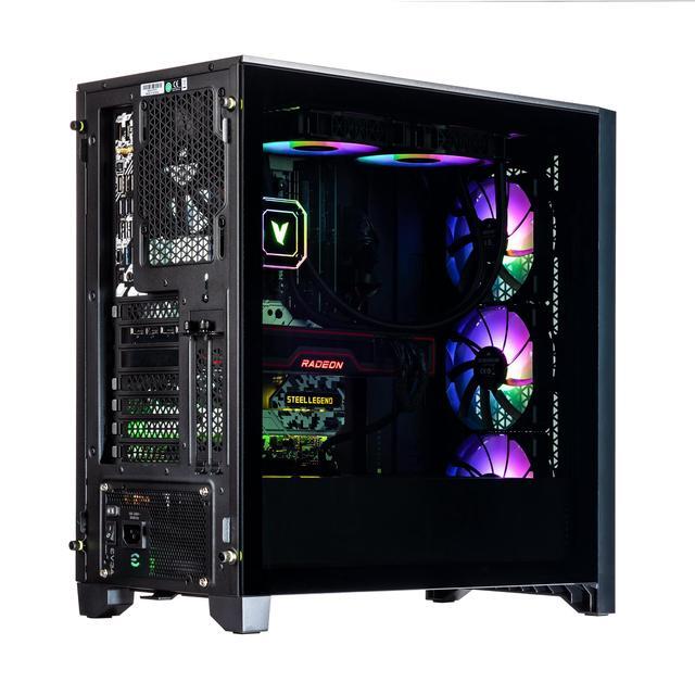 Velztorm Armix Custom Built Gaming Desktop PC (AMD Ryzen 9 7900X AMD Radeon RX 9060 XT 64GB DDR5 1TB PCIe SSD + 2TB HDD RGB Fans 240mm AIO 1000W PSU WiFi 6E Bluetooth 5.3 RJ-45 Win 11 Home)