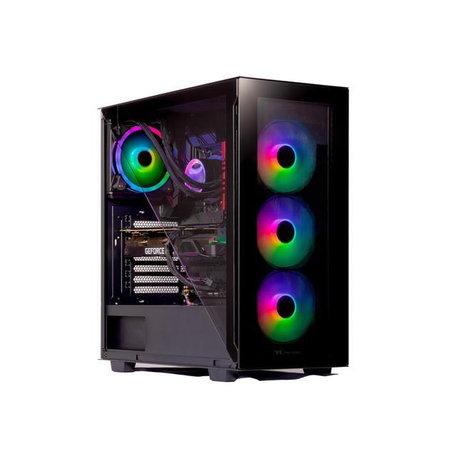 Velztorm Black Gladio Custom Built Gaming PC (AMD Ryzen 9 5900X 16GB RAM 1TB M.2 SATA SSD NVIDIA GeForce GTX 1050 Ti Wifi 1xUSB 3.2 4xUSB 3.1 2xUSB 3.0 1xHDMI Win 10 Home)